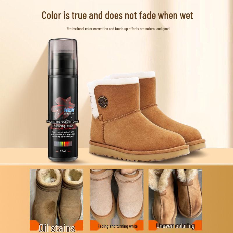 Black Suede Shoe Restoration and Care Liquid Cleanser