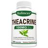 Suplemento Alimentar de Teacrina 100 mg, Celulose Microcristalina, 120 Cápsulas Por Frasco