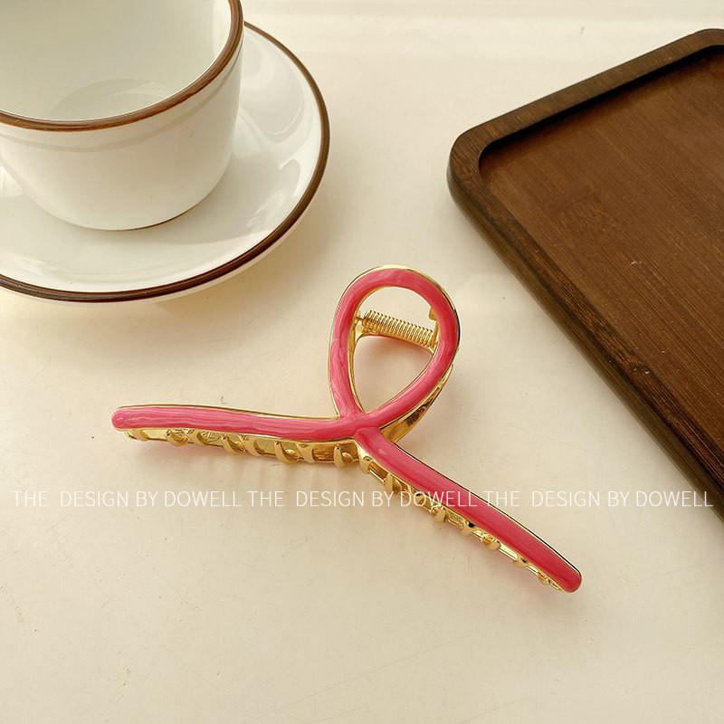 

Stunning 14cm Alloy Hair Clip Vintage Aesthetic Shark Claw With Polished Finish Magenta14cm