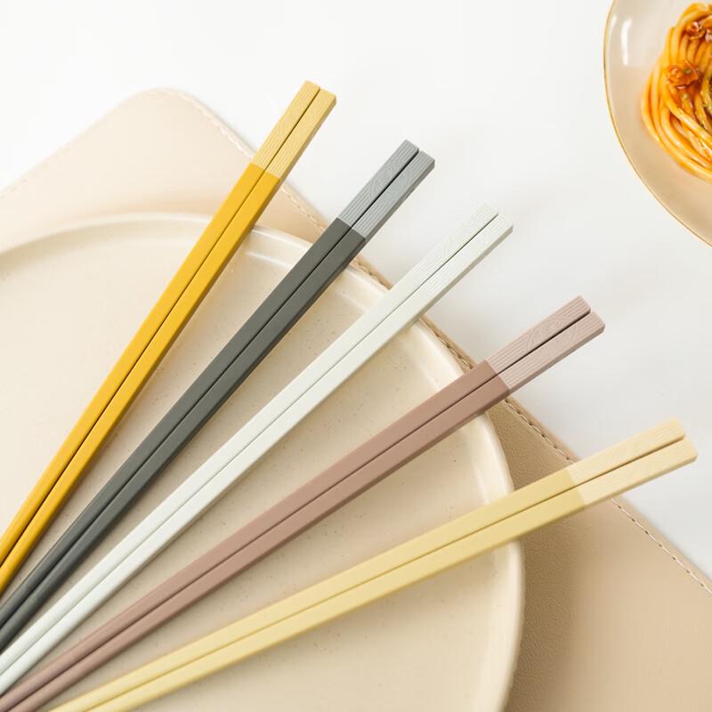 Morandi Ruyi Alloy Chopsticks 5-Pair Set