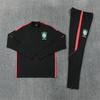 Adult National Team Soccer Training Jerseys Long Sleeve Half Zip Cotton Blend Sports Wear