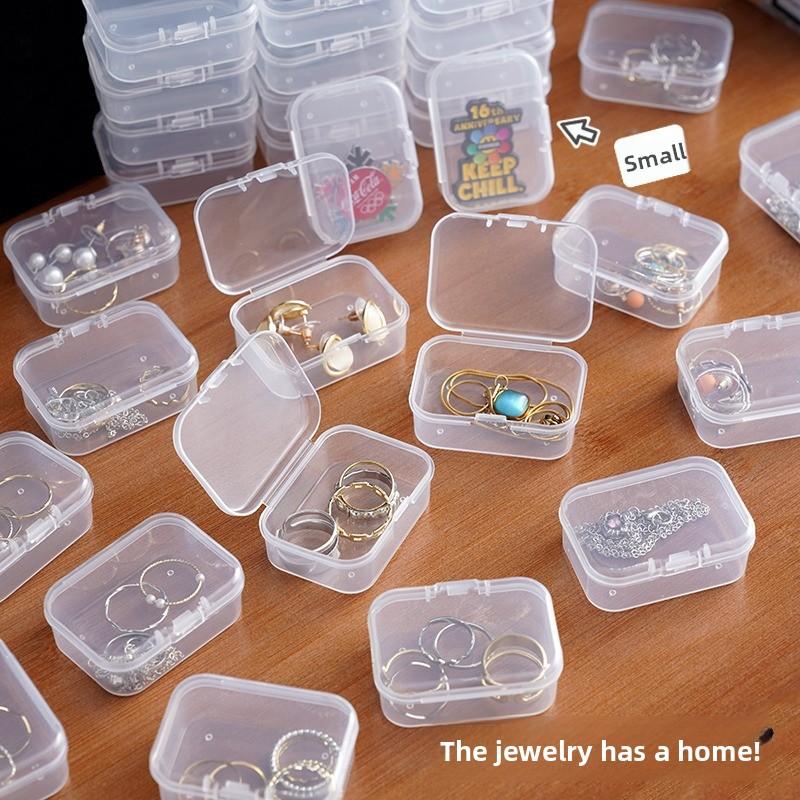 Transparent Jewelry Storage Box, Travel Cosmetics, Earrings, Stud Earrings, Jewelry Box, Nail Patches, Necklace, Beaded Jewelry Box