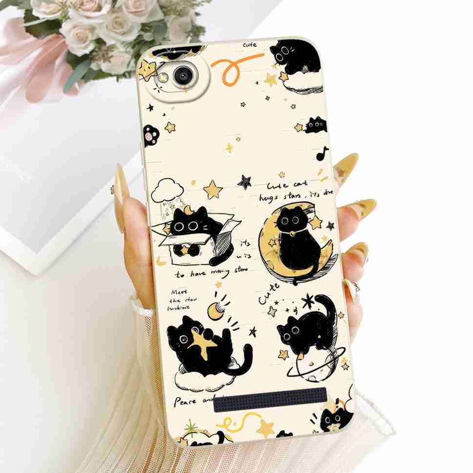 For Xiaomi Redmi 4A Case 5.0" Cute Cat Butterfly Cartoon Soft Silicone Cover For REDMI 4A Redmi 4A Protective Shell Bumper