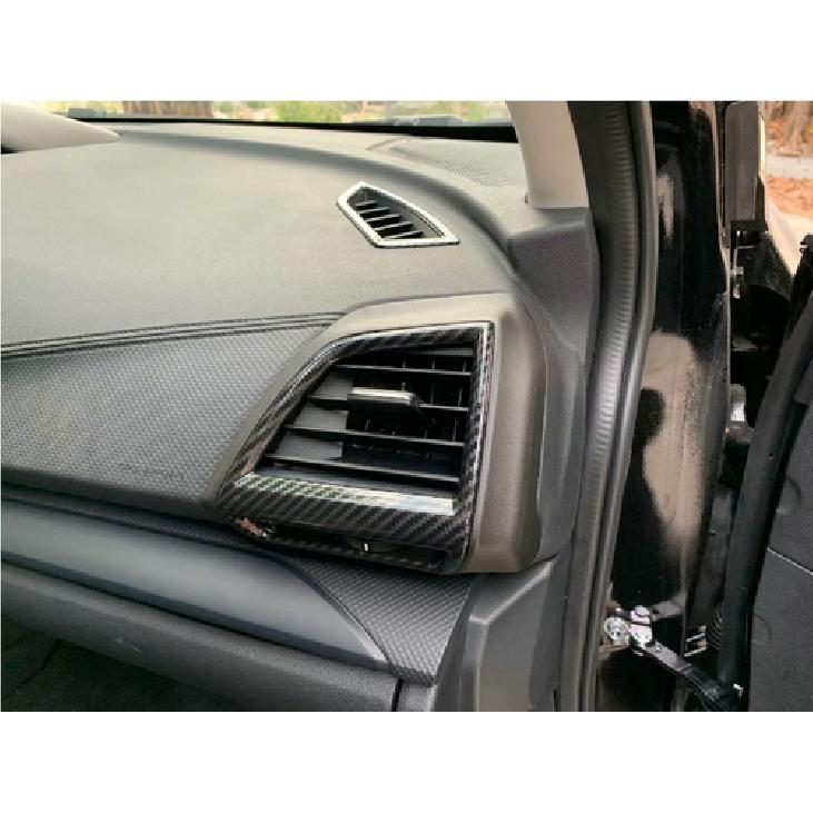 For Subaru Forester - Dashboard Air Vent Cover Trim Carbon Fiber Look 2X