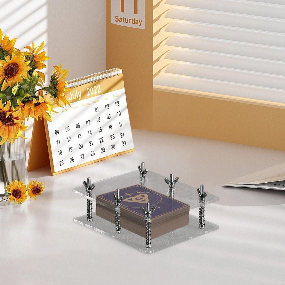 Flatten Tool Card Correcting Device Transparent Card Bending Corrector Family Games