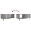 Coffee Table Grey Sonoma 90 x 50 x 40 cm Engineered Wood