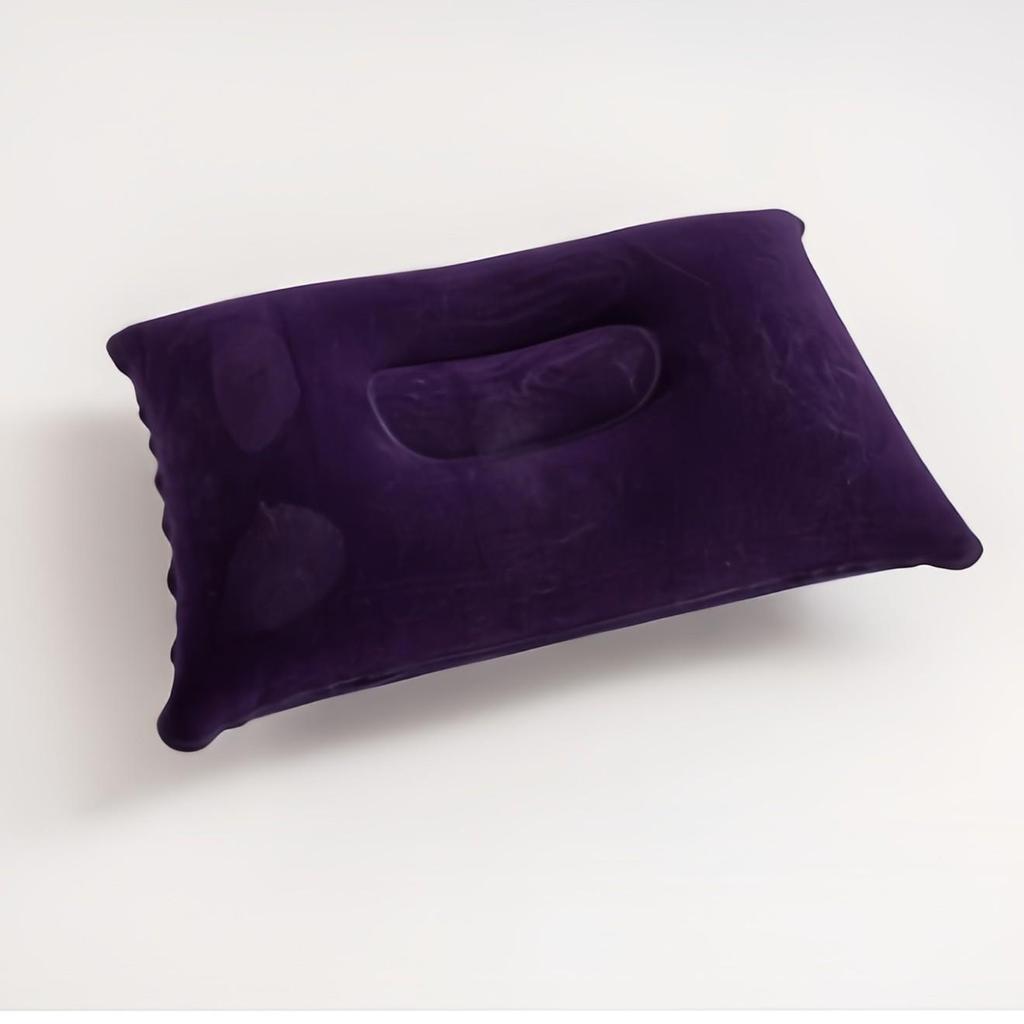 Portable Inflatable Travel Pillow: Foldable Lumbar Support for Car and Airplane