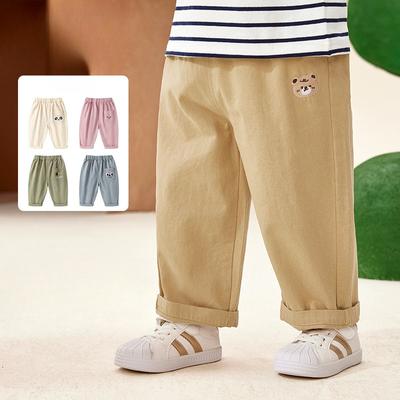 Spring and Autumn New Children's Loose All-match Casual Woven Trousers