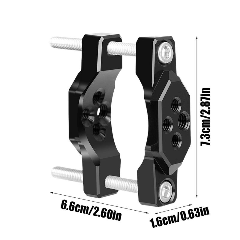 Motorcycle Auxiliary Spotlight Stand Aluminum Alloy Clamp Headlight Pole Brackets Holder Light Mount Spotlight Bar Clamp Sturdy