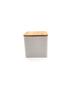 Elegant Bamboo & Wood Lid Tea Caddy, Tinplate Storage Box, Moisture-Proof Sealed Jar for Coffee Beans & Candy.