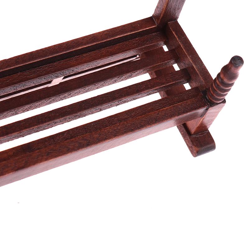 1:12 Dollhouse Miniature Sofa With 4 Pillows Toy Wood Dollhouse Furniture