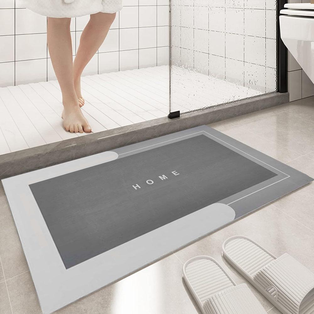 

1 шт., коврик из диатомовой грязи для кухни и ванной комнаты, впитывающий масло, противоскользящий, жироотталкивающий, грязеотталкивающий, не требующий чистки ковер, а 400MMx600MM темно-серого