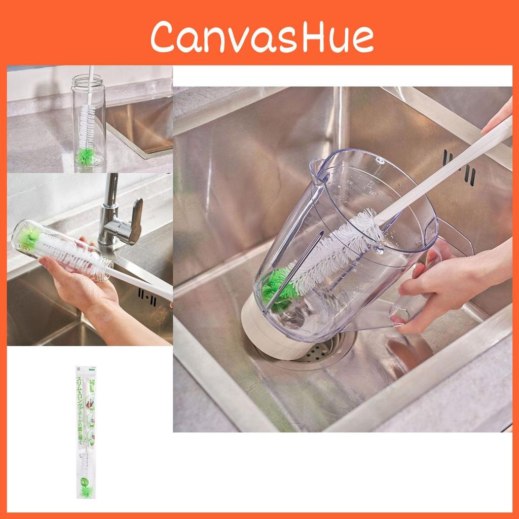 Long Handle Plastic Brush For Efficient Cleaning Of Bottles Cups And Kitchenware