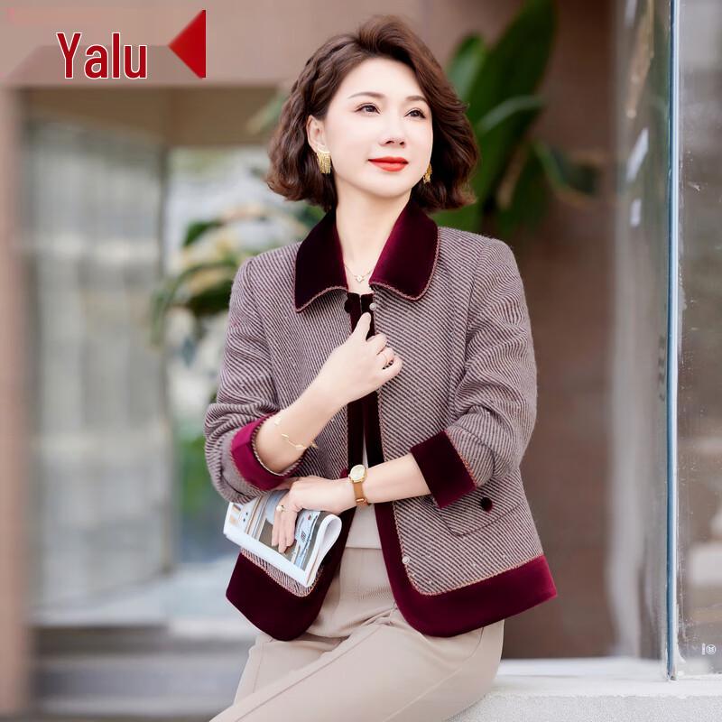 

Женская куртка Yalu 2025 весна, повседневная, с лацканами 4XL