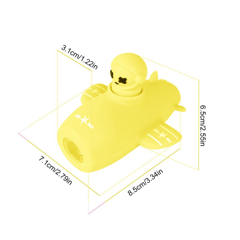 Ebike Light Airplane Shape Kids Biking Lights Super Loud Air Horn Waterproof Electric Scooter Front Light 3 Lighting Modes 110dB