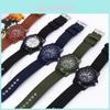 Fashionable Casual Business Men's Watch With Durable Fabric Strap And Quartz Glass