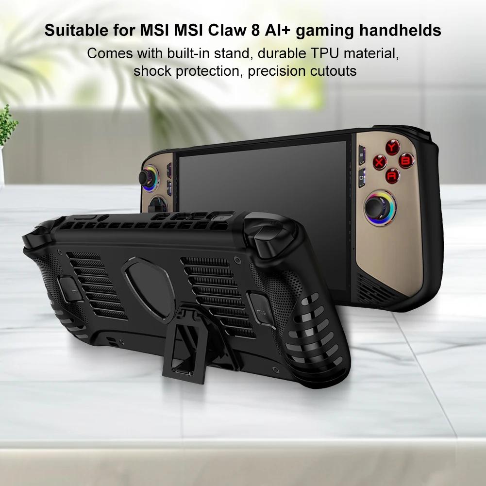 Handheld-Spielekonsolen-Hülle für MSI Claw 8 AI+ 2025 TPU Stoßfeste Schutzhülle Kratzfeste Weiche Hülle Abdeckung