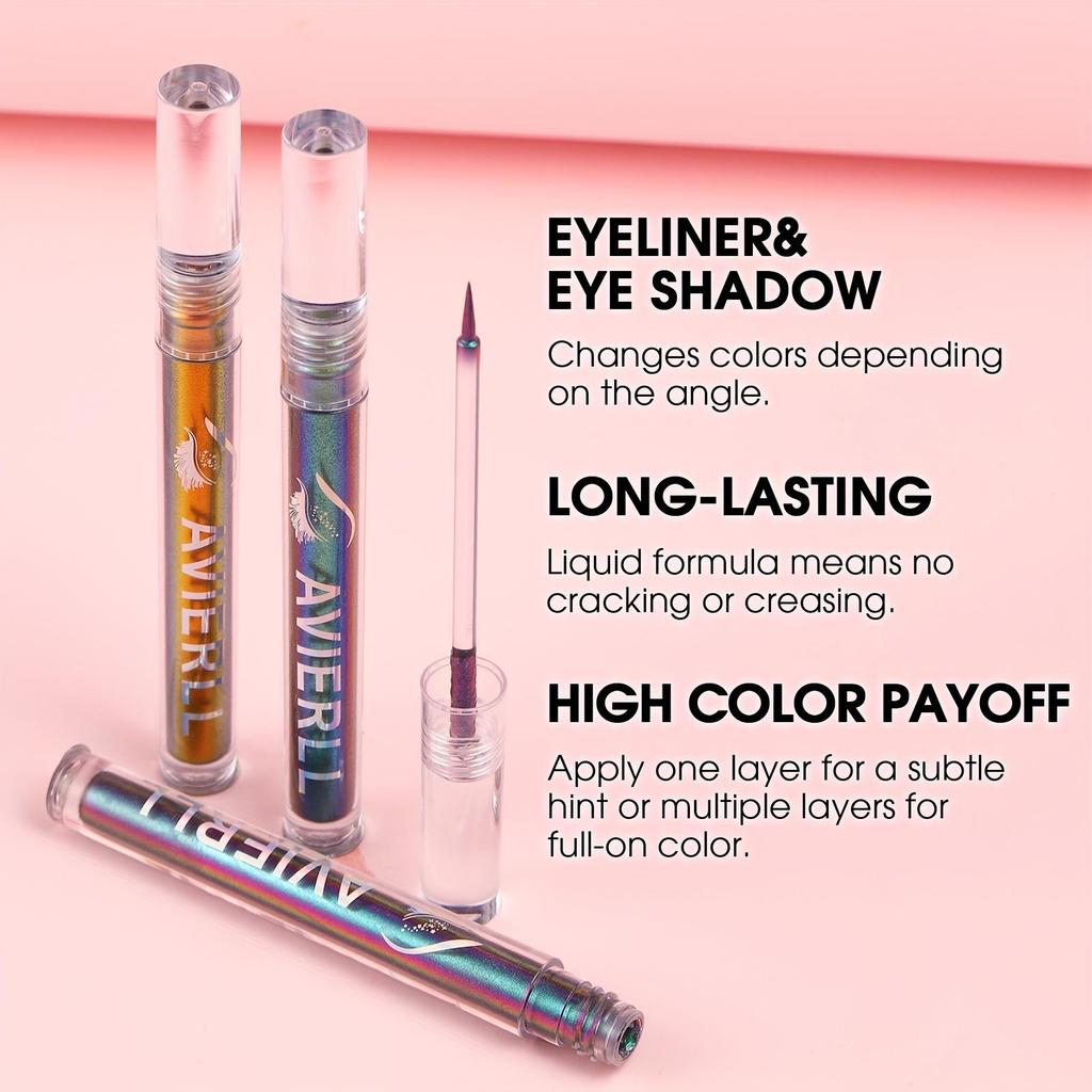 Stick Eyeliner Camaleonte 6 Colori Lunga Durata Ombretto Liquido Waterproof Stick Sottile Pennello Eyeliner Verde Blu Ombretto Altamente Pigmentato