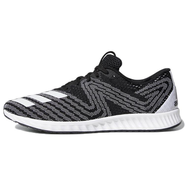 Adidas Aerobounce Pr Comfortable Casual Breathable Fabric Low-Top Running Shoes Men Sneakers Black White AQ0106