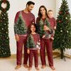 Family Matching Print Sets Pajamas Loungewear Outfits Family Matching Long Sleeve Tops+Pants Set