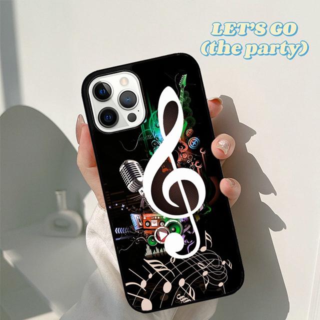 Musical Notes Classical Music Art Phone Case Cover for iPhone 17 Air 16 16e 15 12 11 13 14 Pro Max Apple Plus Coque