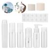 8Pcs Plastic Travel Bottle Set Leakproof Cosmetic Toiletry Travel Containers Spray Bottles