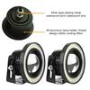 Universal 2pcs 10W LED COB Angel Eyes Daytime Running Light Car Vehicle Fog Lights (3.0in)