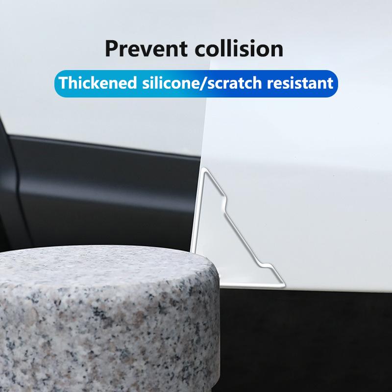 2 Stück Auto-Türwinkel-Kollisionsschutz-Abdeckungen Silikon-Schutzaufkleber für Porsche 911 Cayenne 918 Pajun 917 718 Panamera Macan