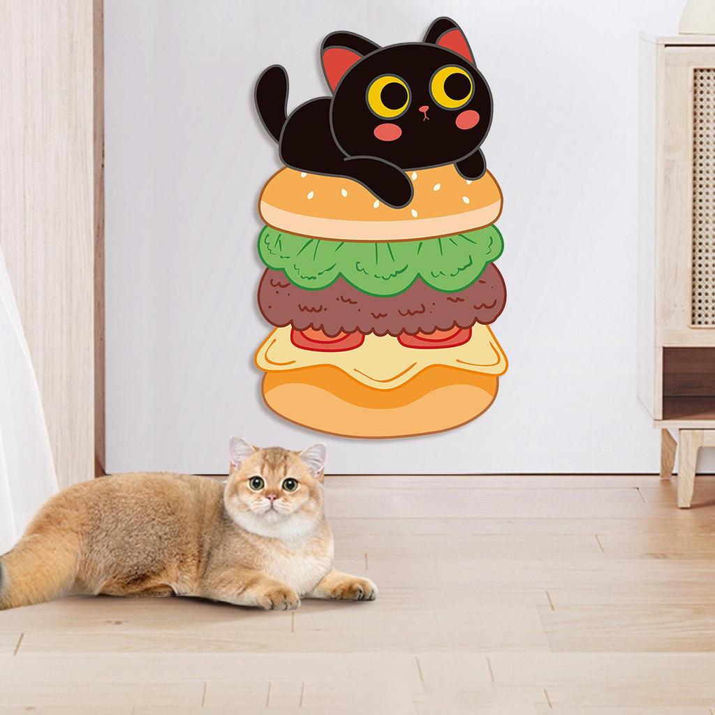 Cat Scratcher Self-Adhesive Flexible Funny Cat Scratch Pad Cute Wall Decor For Climbing Indoor Pet Couch Bed Carpet Door Floor