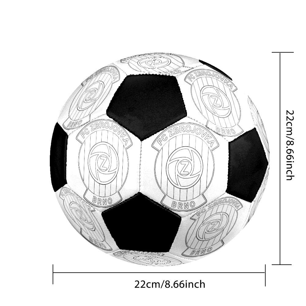 1PC Brno logo size 5 soccer ball PrahaIndoor Soccer Ball Colorful All Ages Machine Stitched PVC Competition Ready Durable High-Bounce