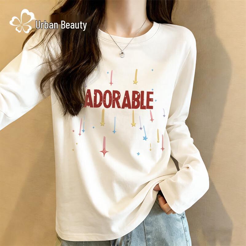 Dushi Liren Women's Pure Cotton Long-Sleeve T-Shirt