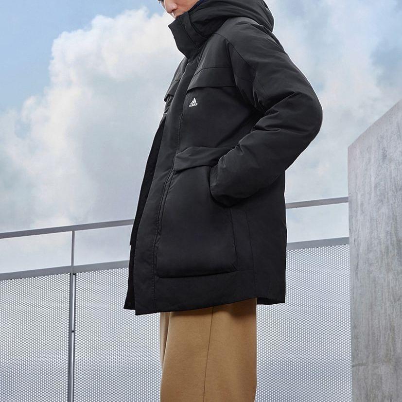 Adidas LONG DOWN Jacket Men's Black IV7553