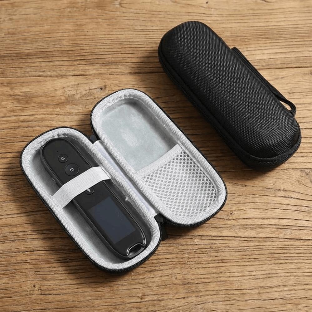EVA Hard Shell Translator Pen Storage Bag Simple Mesh Storage Translation Pen Box with Zipper Insulin Carrying Bag Office