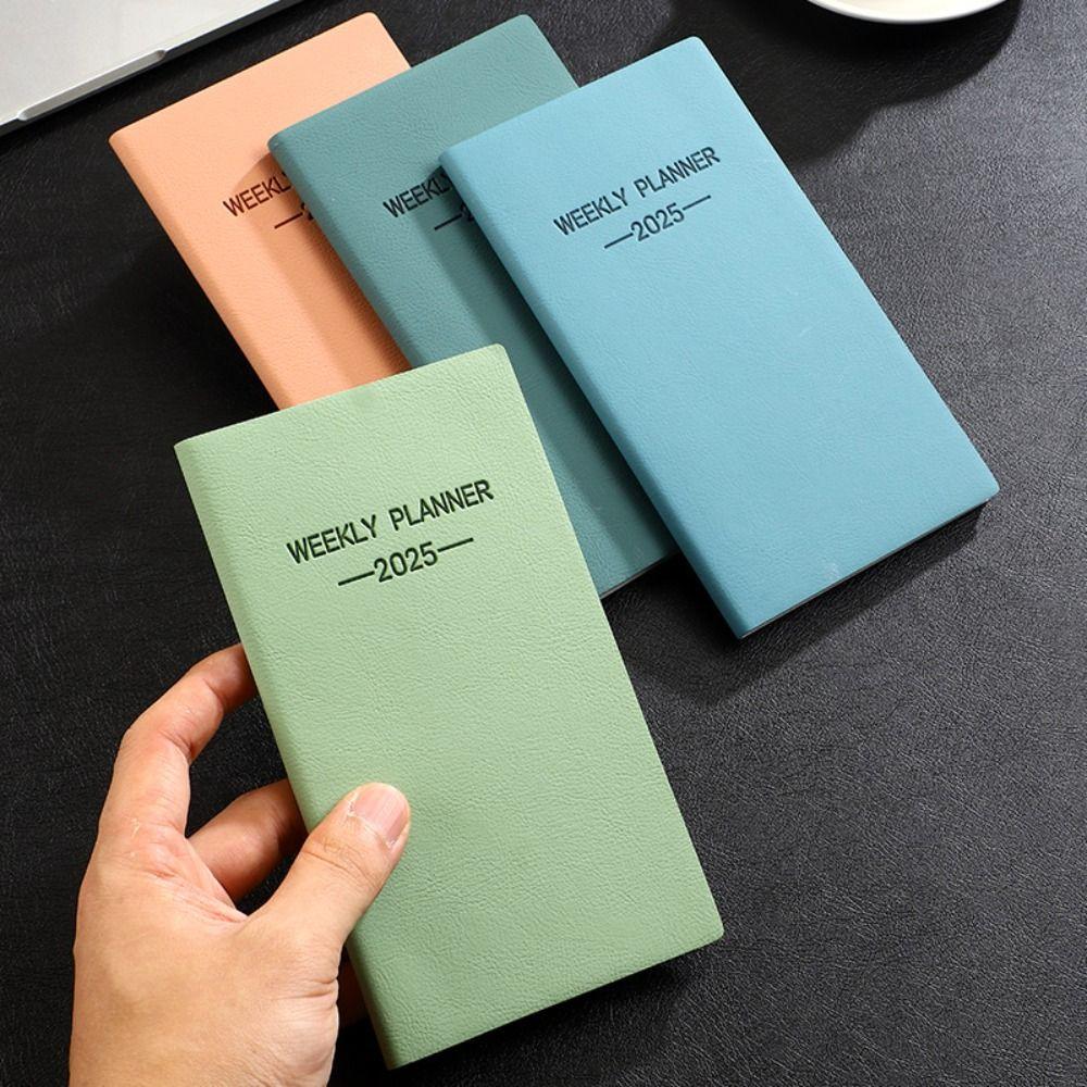 With Calendar 2025 Planner Notebook Angličtina Denní Týdenní Měsíční Plánovač 2025 Agenda Book Students