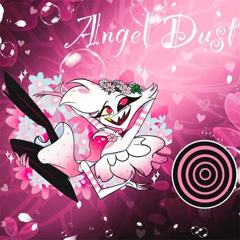 Hazbin Hotel Angel Dust Vaggie Husk Vox Adam Valentino Alastor Custom Acrylic Stand Desktop Ornament Festival Gift