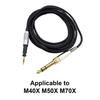 Replacement ATH M50x Cable AUX Cord 6.35mm Adapters for M50X M40X M70x Headphones OFCWire Elevates Sound Quality