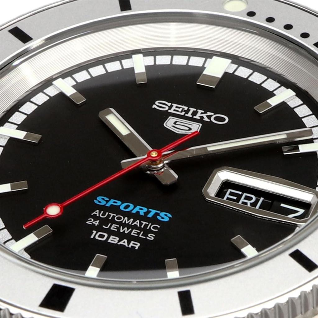 Seiko 5 SPORTS Automatyczny Zegarek Mechaniczny Wzór Heritage Przedruk Model Limitowany Five Sports Wyprodukowano w Japonii SRPL05 Srebrny x Czarny Model Zagraniczny [Seiko]