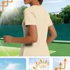 Womens Short Sleeve Athletic Top Moisture Wicking Quick Dry Performance T Shirt Lightweight Stretchy Gym Tee Workout Shirt