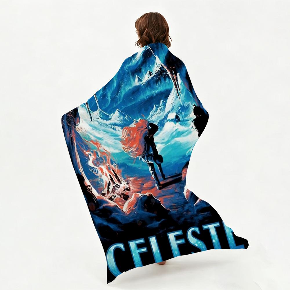 Игровое одеяло C-Celeste, мягкое, теплое, фланелевое, многоцелевое, для кровати, дивана, офиса, одеяло для сна в кондиционируемом помещении