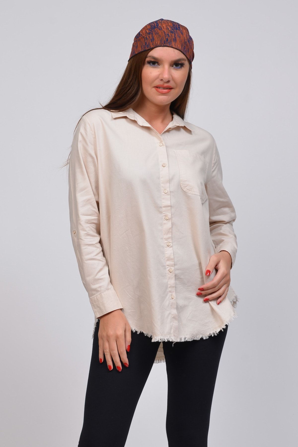 

Women s Style Plus Size Shirt Classic Beige Cotton Large Size Shirt 2XL