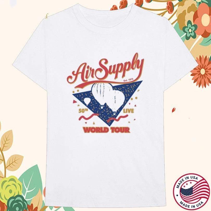 Air Supply 50TH Live Music World Tour 2025 Balloon Est 1975 TShirt S047 Unisex T-Shirt XL