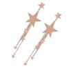Women Girls Star Dangle Earring Hoop Long Tassel Eardrop Simple Elegant Geometric Ear Stud Jewelry Gift
