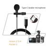 Lavalier Microphone Condenser Type C for Pocket 3 Action 4/3/2 Camera Recording Interviews Podcasts Voice Dictation