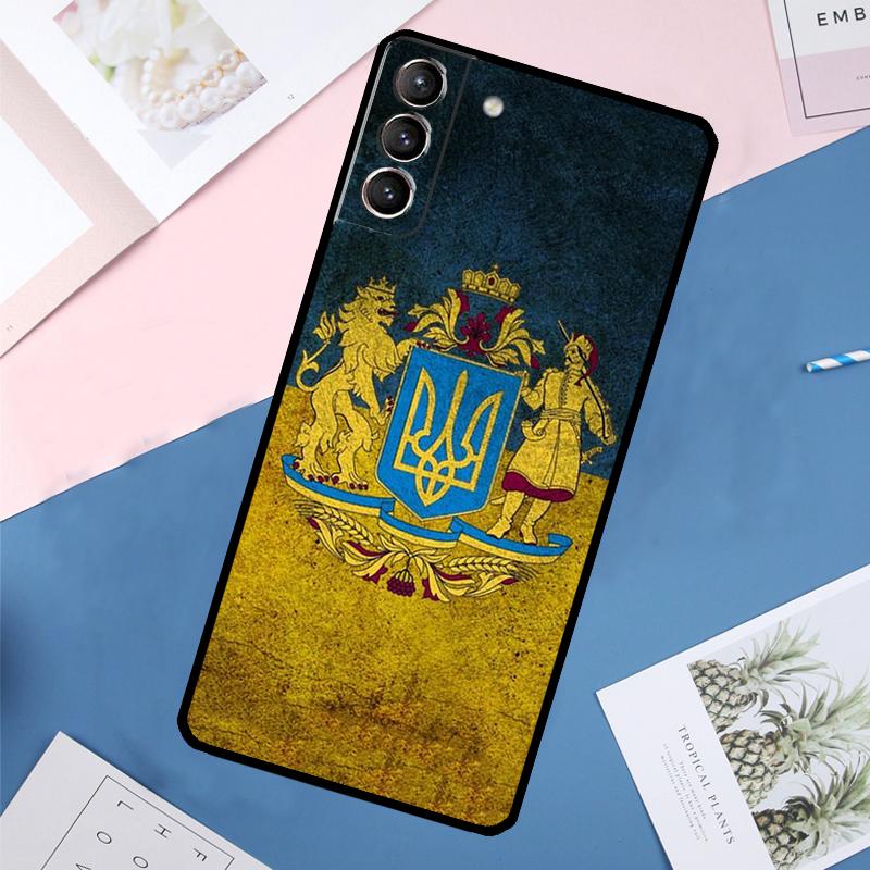 Ukraine Flag Case For Samsung Galaxy S24 Ultra S20 S21 S22 S23 S25 Ultra S9 S10 Plus S25 FE Back Cover