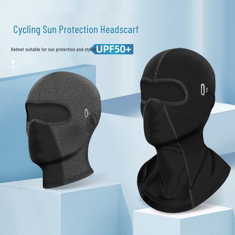 Ice Silk Cycling Headgear: Sun Protection, Moisture-Wicking, Sweat-Absorbent Motorcycle Helmet Liner.