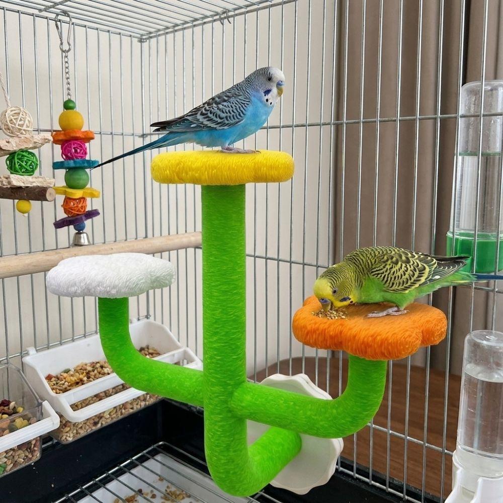 Wear Resistant Bird Cage Platform Space Saving Parrot Training Platform for Small Birds