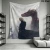 Tapiz de Pared de Daemon Targaryen Colgante de Pared Estético Manta de Tela Impresa Tapices Decorativos para Dormitorio Sala de Estar Decoración del Hogar