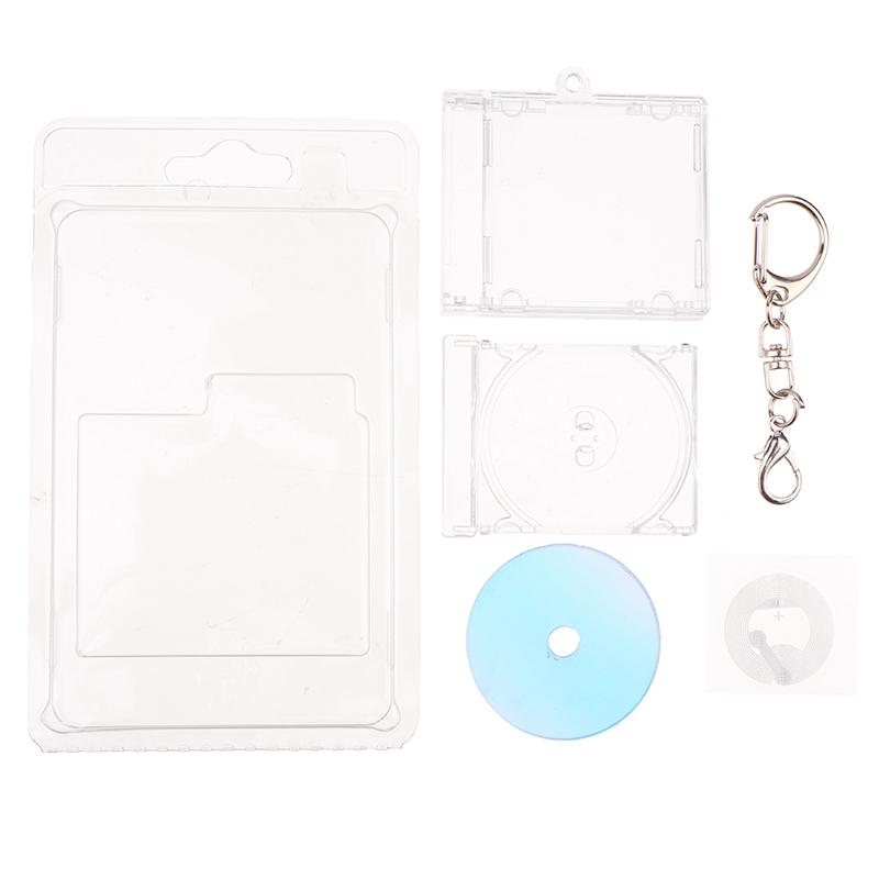 1Set Mini Nfc Functional Cd Disc Case Key Chain Peripheral Commemorative Album Key Holder For Diy Backpack Pendant