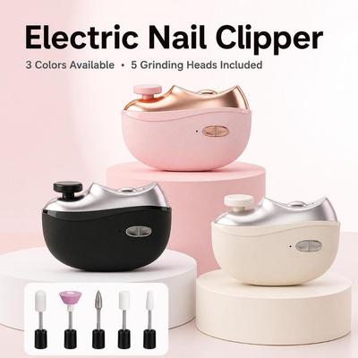 Rechargeable Electric Nail Clipper 5 Grinding Heads Nail Grinder Automatic Nail Trimmer  Home Use