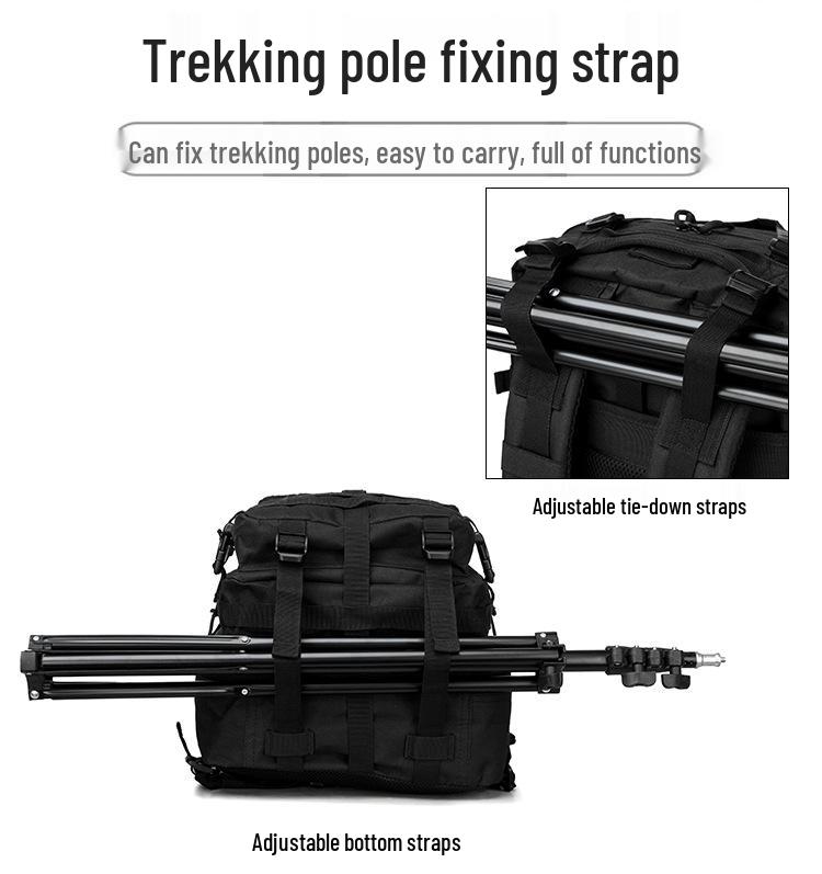 Outdoor Camouflage Waterproof Tactical Backpack for Hiking and Leisure Travel